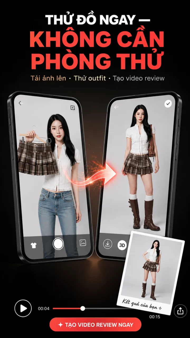 App thử đồ/ làm video review trending 2026