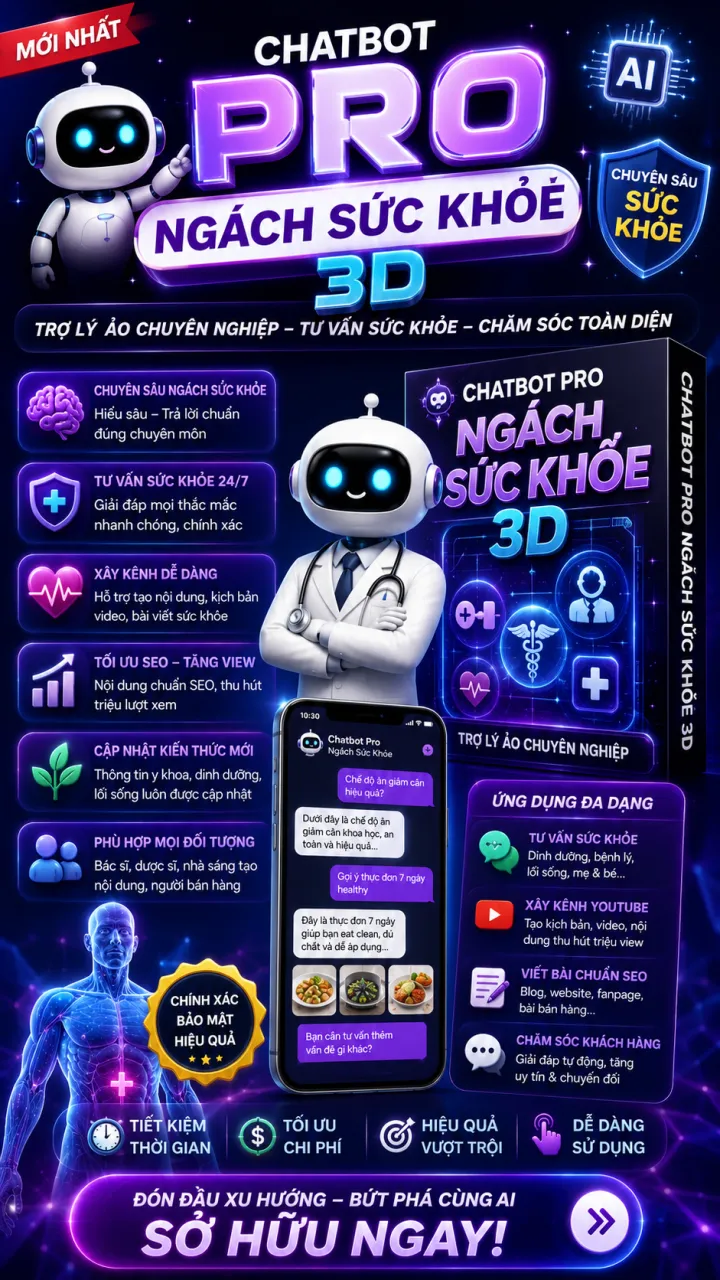 CHATBOT PRO NGÁCH SỨC KHỎE 3D