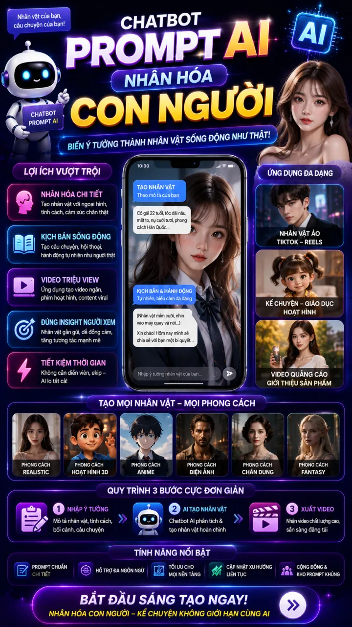 Chatbot AI Nhân hóa CON NGƯỜI
