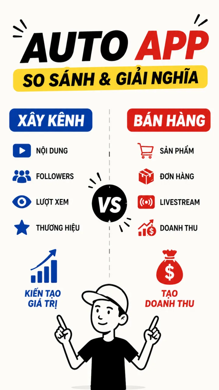 AUTO APP - Tạo Video Người Que Giải Thích So Sánh