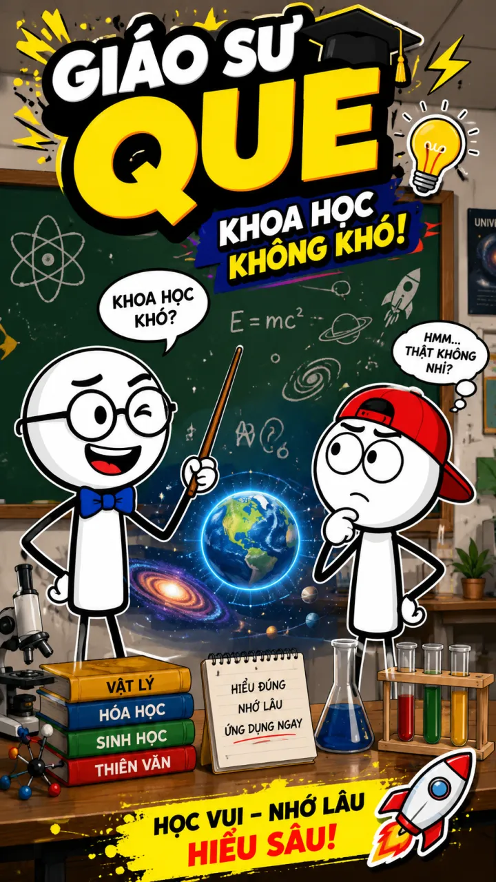 ChatBot GPT – Giáo Sư Que Giải Thích Khoa Học