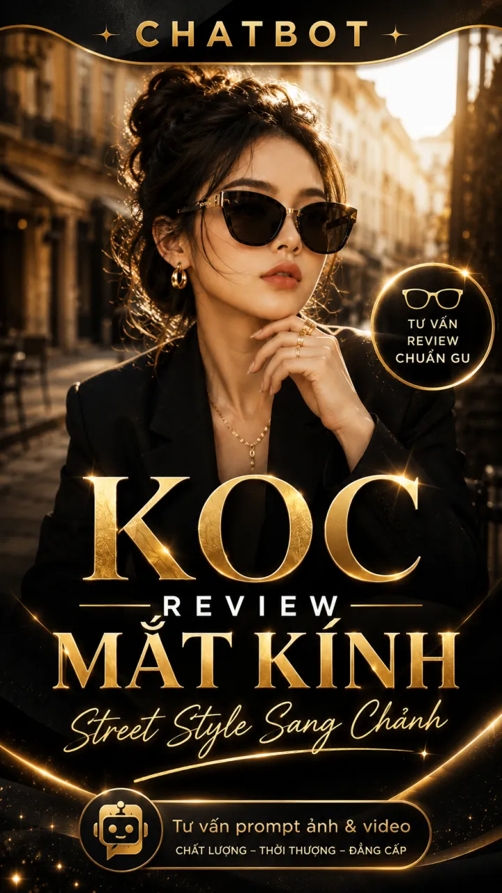ChatBot - GPT Mẫu Review Kính Mắt Thời Trang Siêu HOT